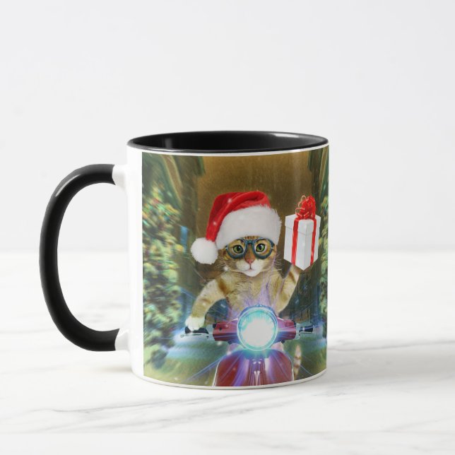 Mug Cat dans le Santa Claus a empoisonné les délicieux (Gauche)