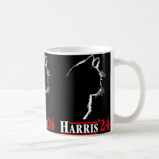 Mug Cat Harris 24 Chemise Vote Kamala Harris Pour Le P (Droite)
