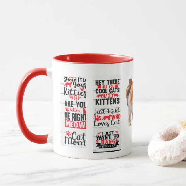 Mug 'Cat Lady' (Avec donut)