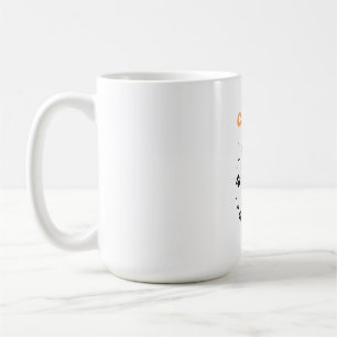 Mug Cat Mum – Cute Orange Tabby Cartoon with Paw Print