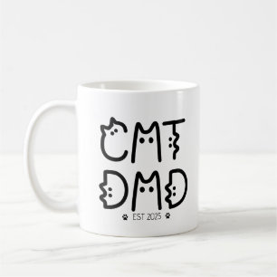 Mug Cat Papa Année personnalisée