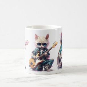 Mug Cat Plays Electro Guitare
