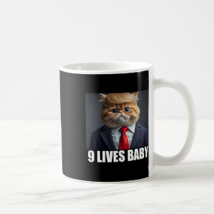 Mug Cat Trump 9 Lives Baby Trump 2024 Victoire remport