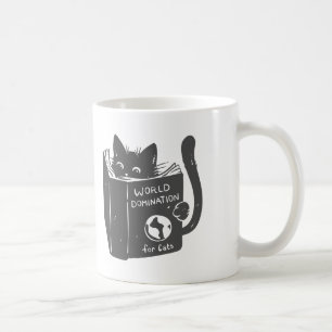 Mug Cat world domination for cats - choose back color