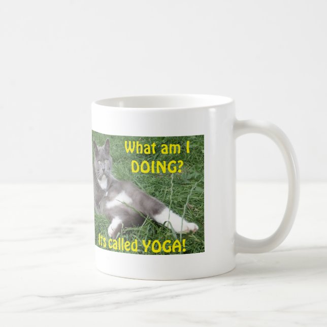 Mug Cat Yoga (Right)