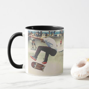 Mug Catching Air Skateboard