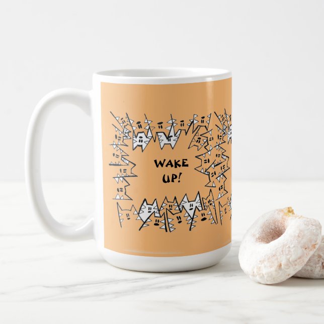 MUG CATS CITROUILLE (Avec donut)