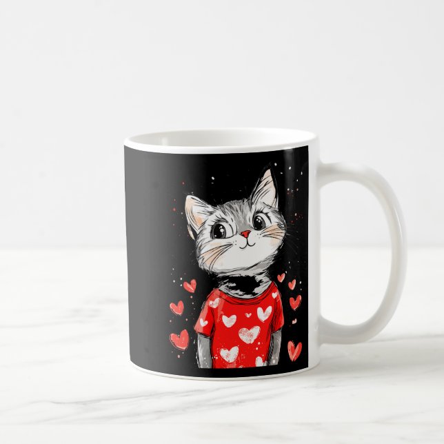 Mug Cats Lover Heart Girls Kitten Valentine’s Day Wome (Droite)