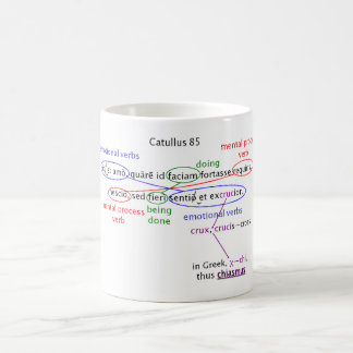 mug: catullus 85 explicated coffee mug