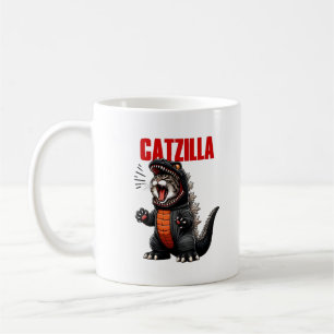 Mug Catzilla - Drôle Chat Godzilla Mashup