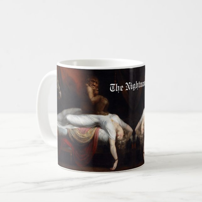 Mug Cauchemar par Henry Fuseli Gothic Macabre Dark Art (Devant gauche)