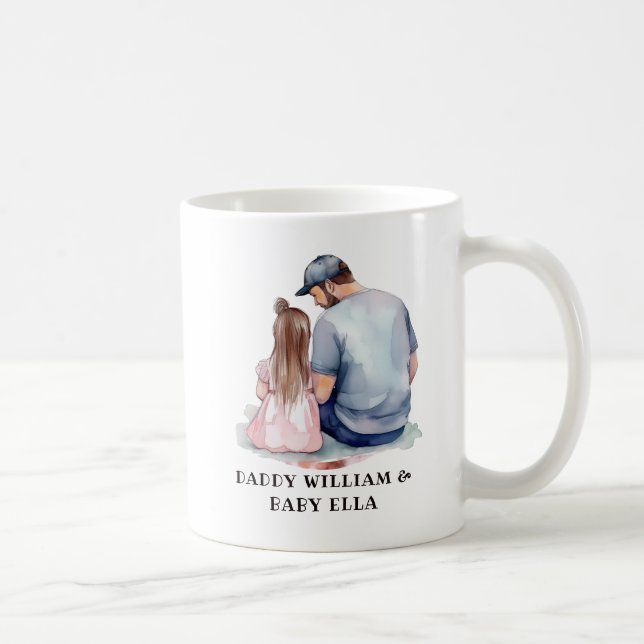 Mug Caution père et fille (7) (Droite)