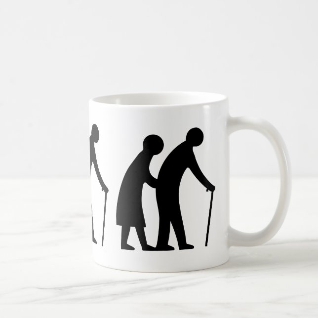 Mug CAUTION Personnes ÂGÉES - VOYAGE UK (Droite)