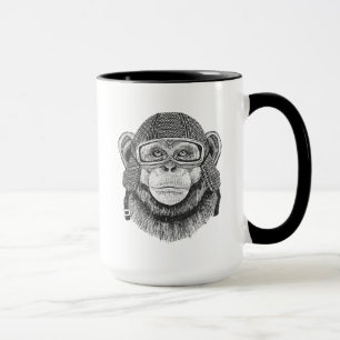 Mug Cavalier de moto de chimpanzé