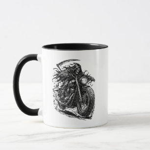 Mug Cavalier de moto Reaper voilé