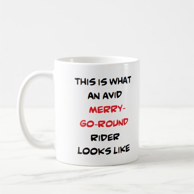Mug cavalier joyeux, avide (Gauche)