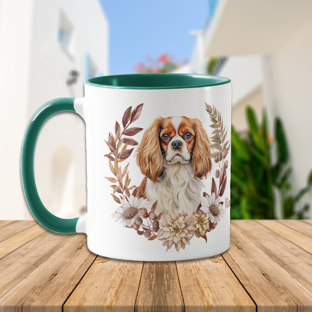 Mug Cavalier King Charles Spaniel Automne Wreath (Créateur téléchargé)