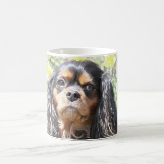 Mug Cavalier King Charles Spaniel peint (Centre)