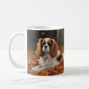 Mug Cavalier King en automne Feuilles automne Inspirat