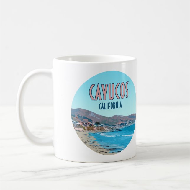 Mug Cayucos California Central Coast Vintage (Gauche)