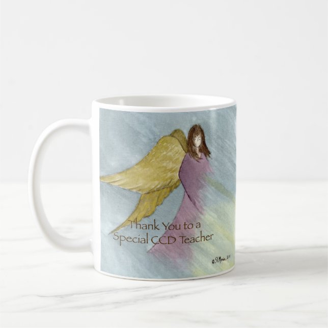 Mug CCD Enseignant Merci Gift Mug, Angel Blue (Gauche)