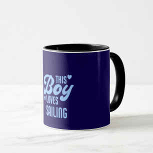 Mug Ce garçon aime naviguer drôle marin