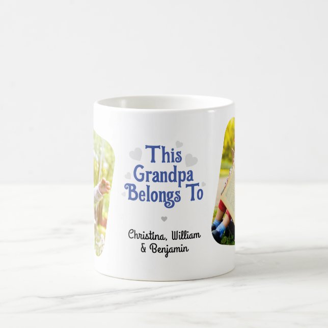 Mug Ce Grand-Père Appartient Aux Noms Des Enfants Phot (Centre)