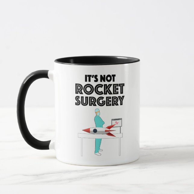 Mug Ce n'est pas de la chirurgie des fusées (Gauche)