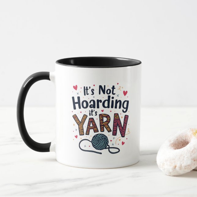 Mug Ce n'est pas de l'accumulation si c'est le Knit ca (Avec donut)