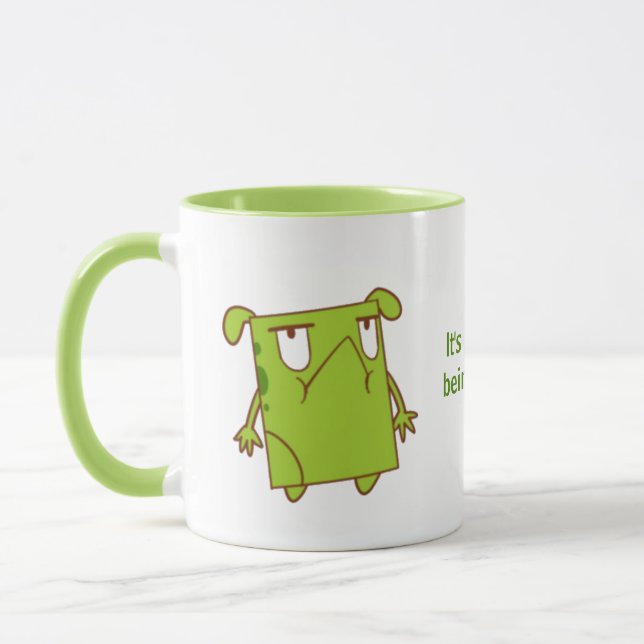 Mug Ce n'est pas facile d'être vert ! (Gauche)