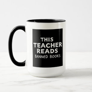 Mug Ce professeur lit les livres interdits Graphique