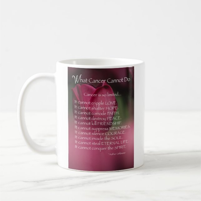 Mug Ce que le cancer ne peut pas faire (Gauche)
