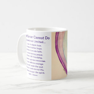 Mug Ce que le cancer ne peut pas faire Poem Coeur Coff