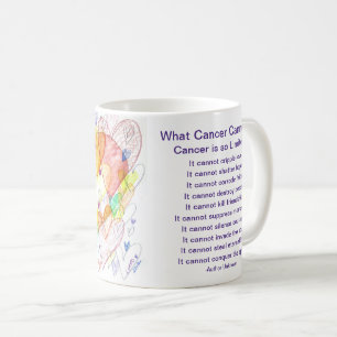 Mug Ce que le cancer ne peut pas faire Poem Coeur Coff