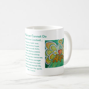 Mug Ce que le cancer ne peut pas faire Poème Angel Cof
