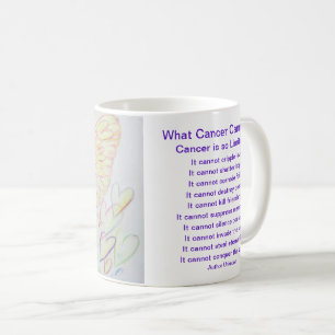 Mug Ce que le cancer ne peut pas faire Poème Angel Cof