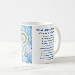 Mug Ce que le cancer ne peut pas faire Poème Angel Cof