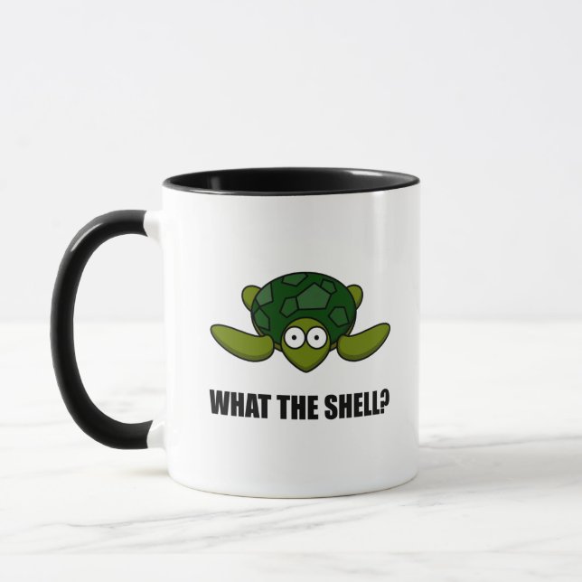 Mug Ce qui la tortue de Shell drôle (Gauche)