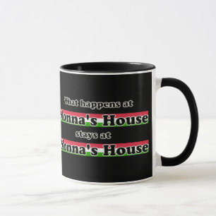 Mug Ce qui se produit à l'arrière - plan de noir de