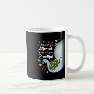 Mug Ce qui vous rend différents éléphants Autisme Mama
