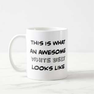 Mug ceinture de karaté blanc, génial