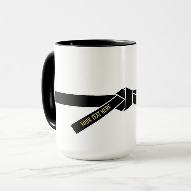 Mug Ceinture noire personnalisable (Kuro-obi) (Devant gauche)