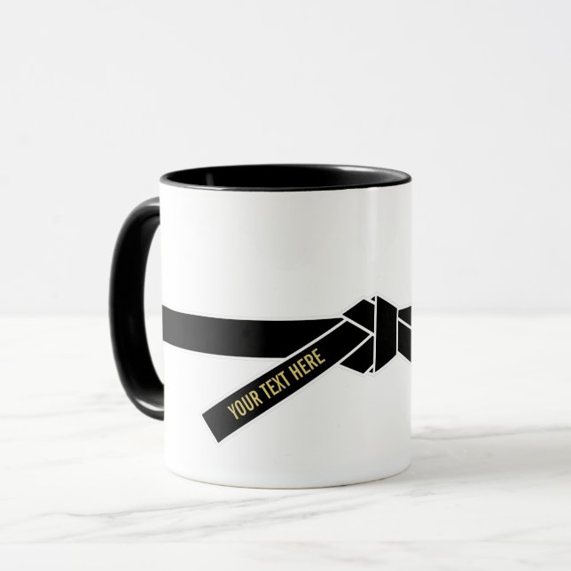 Mug Ceinture noire personnalisable (Kuro-obi) (Devant gauche)
