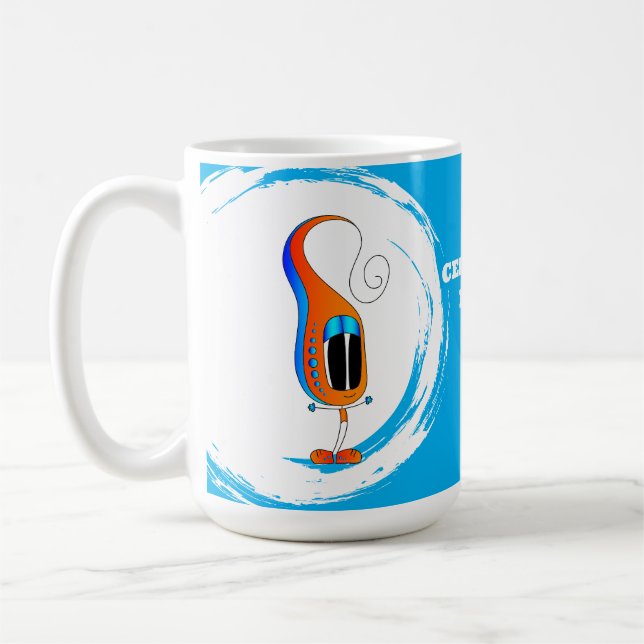 Mug Celebrate Every Day Colorful Cartoon (Gauche)