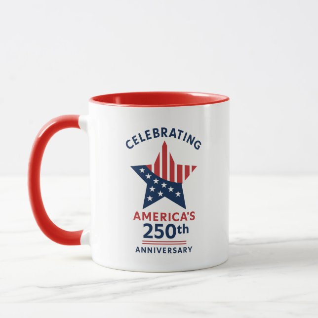 Mug Celebrating America's 250th Anniversary (Gauche)