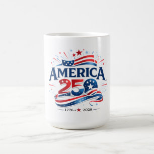 Mug Célébration America 250 1776–2026 Anniversaire 