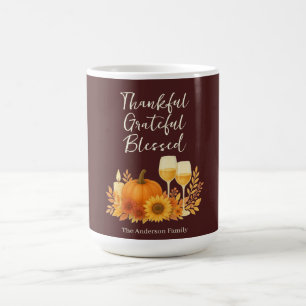 Mug Célébration d'automne - Elégant Thanksgiving Gold