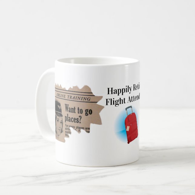 Mug Célébration de la retraite des agents de bord (Devant gauche)
