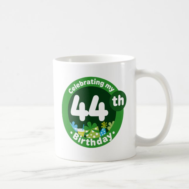 Mug Célébration de mon quarante-quatrième anniversaire (Droite)
