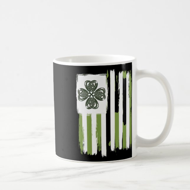 Mug Céleste noeud quatre feuilles Clover Stripes Desig (Droite)